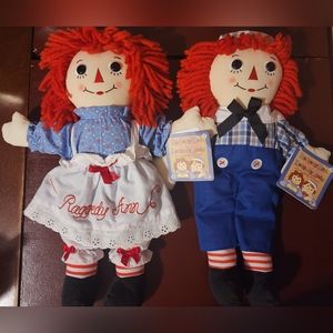 Raggedy Ann and Raggedy Andy Set by Hasbro